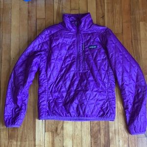 Purple Patagonia Nano Pullover in XS